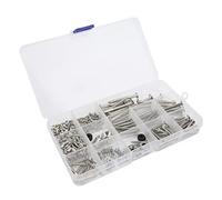 Saluaqui Kit a Vite di Chitarra Elettrica Completa con Viti Metalliche e Molle in Argento - Dimensioni Diverse e Conservazione Organizzata per una Facile Riparazione della Chitarra (SILVER)