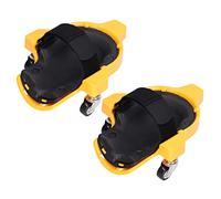 Saluaqui Le Ginocchiere Arrotolanti Ergonomiche con Ruote Universali Giallo Scorrimento in Ginocchio per gli Strumenti di Costruzione del Pavimento - Fodera Morbida, Cinghie Regolabili, Uso
