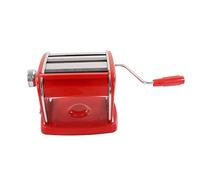 Saluaqui Macchina per Pasta Versatile per la Pasta di Aspirazione con Funzionamento Manuale in Acciaio Inossidabile, 6 Livelli Regolabili, Pressa per Noodle Rossa per Lasagne Fatte in Casa e Altro