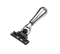 Saluaqui Manuale 3 Manico Metallo Argento | Impugnatura ergonomica in metallo staccabile, include borsa viaggio in PU adatta per la toelettatura a casa e in viaggio