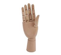 Saluaqui Modello di Mano in Legno Flessibile per Schizzi e Disegno - Manikin Artista Mobile con e Nocche Rotabili - Legno Premium per Arte, Fotografia e Decorazione per la Casa (7116a 0201 mano