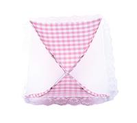 Saluaqui Ombrello Alimentare a Rete a Pop -up Pieghevole con Sequestro di Pizzo - Cucina Rosa e Copertina a Cupola per la Protezione degli Insetti Ideale per Picnic e Ristoranti all'aperto (PINK)