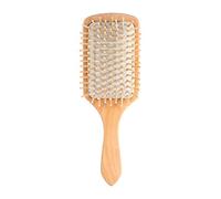 Saluaqui Pettine in Legno, Spazzola Massaggiante per il Cuoio Capelluto e per la Rimozione della Forfora, con Denti Lisci Antistatici, Ideale per Capelli Lunghi e di Tutte le lung (WHITE)