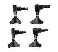 Saluaqui Premium Silver Fish Cotail a Forma di Bassi Sigillati PEGS 2L2R - Migliorare la qualità del Suono e la Durata con Teste di Bass Machine di Precisione (BLACK)