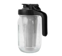 Saluaqui Pruttino per la Produttore di caffè a Freddo 2000 Ml con Filtro in Acciaio Inossidabile in Vetro Spesso Barattolo di Caffettiera Ghiacciata con Coperchio e Maniglia per il Versamento Facile