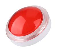 Saluaqui Pulsante a Pressione del Videogioco a LED da 100 Mm con Guscio di Cristallo Acrilico - Pulsante di Gioco Rotondo per Giochi di Precisione (Rosso)