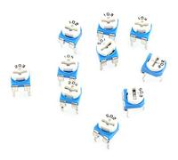 Saluaqui Resistori Variabili Versatili Set di Trimpot - 100pcs 10 Valori 500ohm a 1 M Ohm Potenziometro Reostato Assortimento con Intervallo Regolabile in una Comoda Scatola di Stoccaggio
