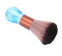 Saluaqui Rivegno per la Depilazione per Capelli in Fibra Morbida - Pennello Ergonomico per Spazzatura e Pulizia per Polvere - Pennello per Polvere di Capelli Blu Portatile per Casa e Salone (BLUE)