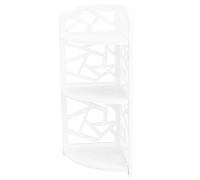 Saluaqui Scaffale per Piante con 3 Ripiani Angolari Piccoli, per Piccoli Spazi, Elegante Bagno e Camera da Letto con Soluzione Versatile per Riporre Piante, Libri e Oggetti Decorativi