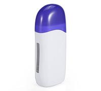 Saluaqui Scaldacera Roll On Macchina per Rullo per Cera Kit Rullo Ceretta per Pelli Sensibili con Finestra Trasparente Materiale ABS Depilazione Portatile per Donne Uomini (Sedile singolo standard