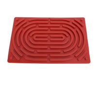 Saluaqui Scheda di attività Sensoriale per Bambini - Silicone a Doppia Parte del Giocattolo Calmo - Grigio Nebbioso, Sollievo da Stress Silenzioso e Strumento Educativo per ADHD e Autismo (Rosso