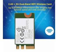 Saluaqui Scheda WIFI M.2, Ampia compatibilità Scheda WIFI Pcie 2.4G/5G Schede di Rete per Computer Interni Scheda Mini WIFI Wireless NGFf M2 Dual Band per PC