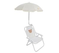 Saluaqui Sedia da Spiaggia Pieghevole per Bambini con Ombrello, Cartone Animato Cartone Animato, Sedia da Campeggio Portatile per attività all'aperto, Design di Scoiattoli Blu (Orso)