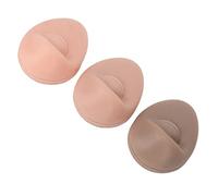 Saluaqui Set di 3 Modelli in Silicone per Esercitazioni di Piercing | Realistico occhio in silicone 3 tonalità della pelle supporto acrilico riutilizzabile strumento per la pratica del piercing