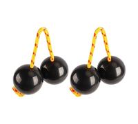 Saluaqui Set di Palline Shaker Ritmico Africano - Ball Ritmico Africano Regolabile e Comodo per Tutti i Livelli di abilità, Perfetta per Intrattenere Musica e Feste, Nero