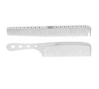 Saluaqui [Set di Pettine per Capelli 2pc] Space Aluminium e Combruti di Capelli Antiamini in Acciaio Inossidabile per Parrucchieri, Strumenti di Bellezza Professionali e Accessori per lo Styling