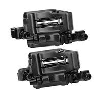 Saluaqui Set Freno a Disco Idraulico in Lega in Lega di Alluminio Premium - Compatibilità per Biciclette per Mountamenti Posteriori e Stradale, Disponibile in più Colori (Black)