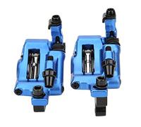 Saluaqui Set Freno a Disco Idraulico in Lega in Lega di Alluminio Premium - Compatibilità per Biciclette per Mountamenti Posteriori e Stradale, Disponibile in più Colori (Blue)