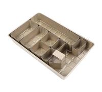 Saluaqui Set Multiplo Stampo per Torta Non Cottura a Bastoncino con Resistenza Ad Alta Temperatura - Lettere Alfabeti in Acciaio a Carbone Numerano Padella per Forno Fai -da te creatività (Oro rosa)