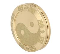 Saluaqui Sollievo Stress Portatile Tai Chi Cycle Slider Lucky Coin - Patto di Decompressione in Metallo Compatto per Ansia e Sollievo a Fatica, Si Adatta a Tasca