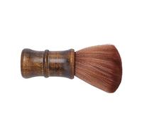 Saluaqui Spazzola per Collo con Setole e Manico in Legno | Manico in legno composito con impugnatura ergonomica a forma di fungo per la pulizia del taglio di capelli in salone e a