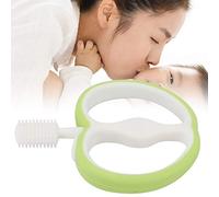 Saluaqui Spazzuccio da Denti da Bambino in Silicone a Forma di Frutta | Strumento per la Cura Orale del Design di Mele | Pulizia a Doppia Faccia per Massaggio Gengivale | Sicuro Ed Ecologico con