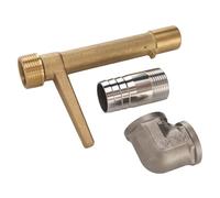 Saluaqui Strumento di Chiave dell'accoppiatore Rapido per Un Efficiente Accesso all'Acqua - Tasto Valvola di Accoppiamento in Ottone e in Acciaio Inossidabile G3/4 in Acciaio Inossidabile per