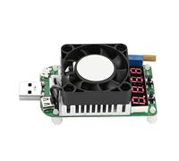 Saluaqui Tester di Scarico di Carico Elettronico USB Regolabile con Display Digitale-misuratore di Corrente di Tensione e Resistenza per il Test della Batteria-Micro USB e Tipo C Compatibile