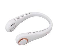 Saluaqui Ventola Ricaricabile per il Collo Sospeso con Design Senza Lama a 3 velocità per Comfort Esterno, Raffreddamento Portatile e Flusso d'aria a 360 ° in Verde Scuro (WHITE)