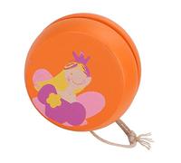 Saluaqui Vibrante Giocattolo Yoyo in Legno - Simpatico Cartone Animato per l'educazione Precoce, Design del Cuore Rosa, Yoyo Educativo Ideale per Bambini (Principessa arancione)