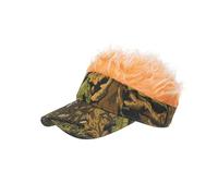 Saluaqui Visiera con i Capelli per Uomini, Cappello Parrucca con Parrucca con Capelli Divertenti per per Feste, Pesca, Escursioni (#7)