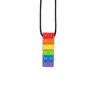 Saluaqui Vita a Sospensione Teether in Silicone a Sospensione Resistente Ad Alta Temperatura per Neonati, Bambini e Adulti - Rosso (Colla per bloccali arcobaleno rosso)