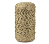 Salubohum 2mm X 200m Spago Juta, Corda Canapa, Spago per Decorazioni, Corda di Juta, Resistente E Durevole, Ideale per Giardinaggio, Confezioni Regalo E Lavori Manuali Fai-Da-Te