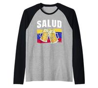Salud Cheers Brindisi venezuelano alla birra Maglia con Maniche Raglan