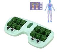Saludea Foot Relief Roller Pro, Portable Dual Foot Massage Roller, Targeted Pressure Point Massage, Fast Feet for Long Standing Sore Muscle Soother (Green)