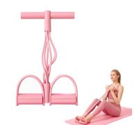 Saludea Gentle Fit - Fascia elastica per la resistenza del piede, 6 tubi, con pedale per yoga, 21 corde di tensione multifunzione per addominali, allenamento di forza di braccia e gambe, per uomini e