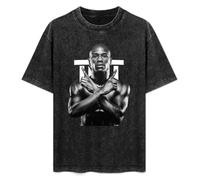 SaludHealth Floyd Mayweather Unisex T-Shirt Printed Tee Graphic Top Men Black Shirt S