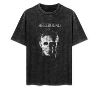SaludHealth Hellraiser Hellbound Tony Randel Clive Barker Peter Atkins Unisex T-Shirt Printed Tee Graphic Top Men Black Shirt M