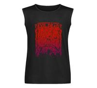 SaludHealth Necronomicon Ex Mortis Evil Dead Unisex Sleeveless T-Shirt Printed Tee Graphic Top Men Vest Tank Black Shirt L