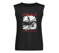 SaludHealth Orders of The Day by Combat 84 Unisex Sleeveless T-Shirt Printed Tee Graphic Top Men Vest Tank Black Shirt M