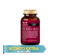 Salugea - Ferro + B12 Integratore Ferro e Vitamina B12 Confezione 60 Capsule (Scadenza Prodotto 28/07/2026)