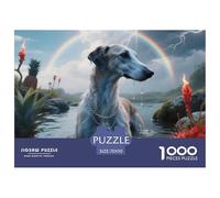 Saluki 1000Pezzi Puzzle Puzzle Per Gioco Familiare Pet Dog Divertimento Regalo Per Adulti E Bambini A Partire Dai 12 Anni70x50cm/1000pcs