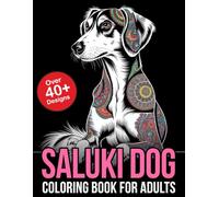 Saluki Dog Coloring Book for Adults