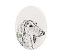 Saluki I lapide con foto di cane Art-Dog