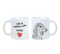 Saluki I tazza con cane la vita è migliore Art-Dog
