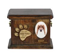 Saluki urna di legno con cane Art-Dog