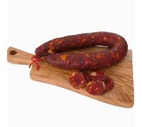Salumificio San Cristoforo - Salsiccia Calabrese Stagionata Piccante, Senza Lattosio e Glutine, Prodotto Artigianale Sottovuoto, 500g, Gusto Tipico