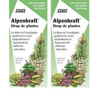 Salus Alpenkraft - Sciroppo a base di erbe e oli essenziali per il benessere di naso e gola - 250ml (Confezione da 2)