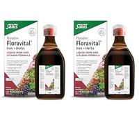 Salus Floravital - Integratore Alimentare con Ferro e Vitamine, per ridurre la stanchezza e la fatica, adatto ai Vegani - 250ml (Confezione da 2)