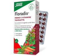 Salus Haus Gmbh & Co. Kg Floradix Linfa D'Erbe Ricca Di Ferro 84 Tavolette - Integratore Per Stanchezza E Affaticamento